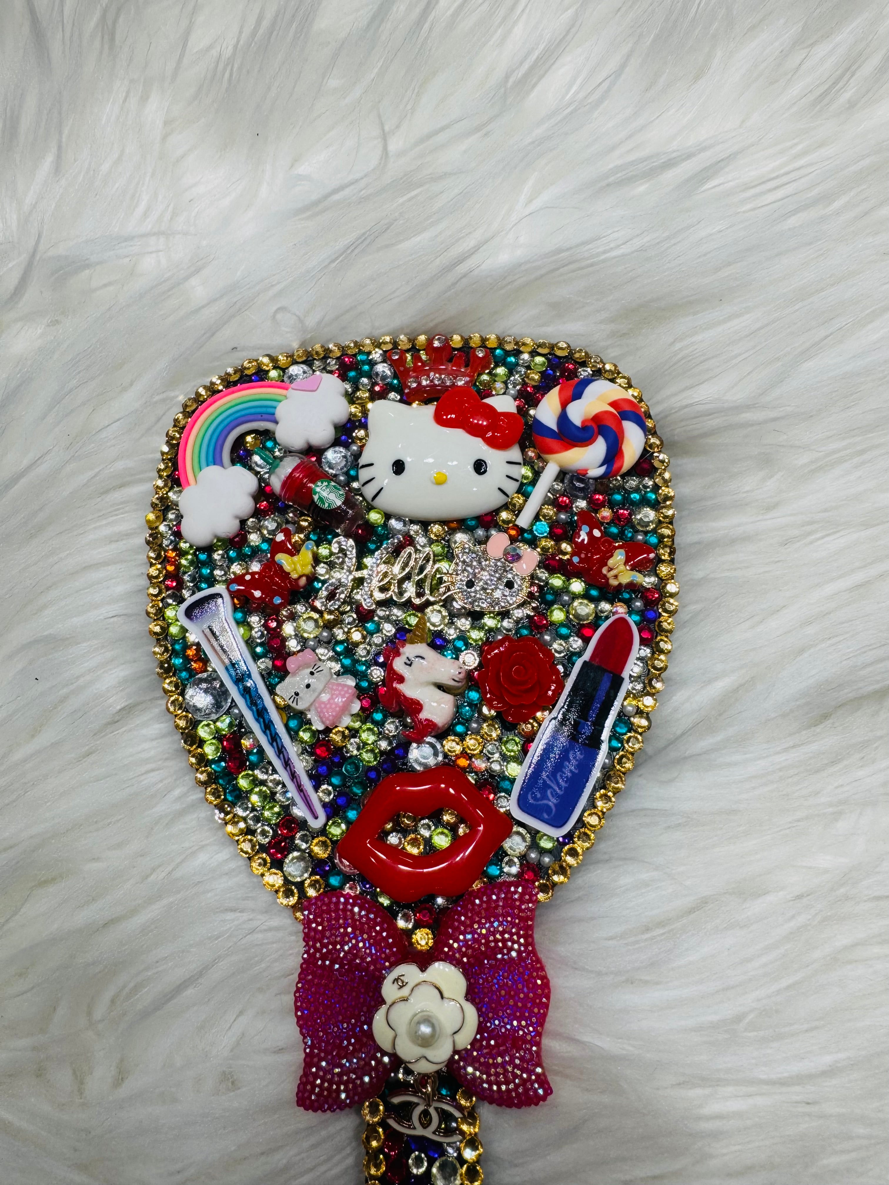 Hello kitty hand mirror